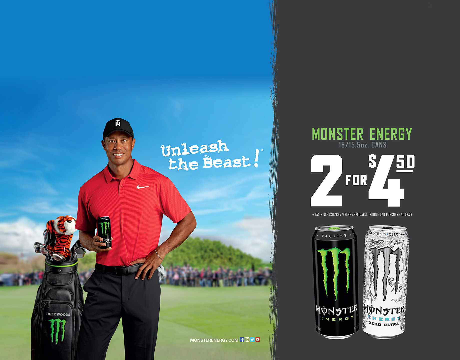 Monster Energy Drink_Tiger Woods_Case Card_Robert_Holland_Photographer